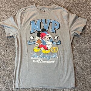 Disney Gray MVP T-Shirt with Mickey Mouse